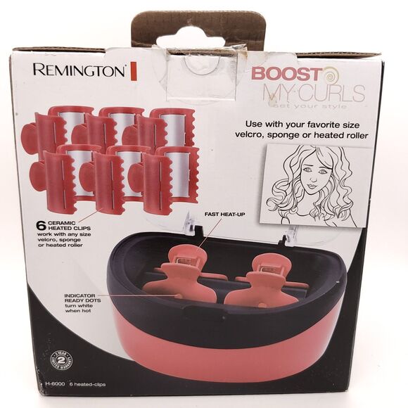 Hot Clips - REMINGTON Boost My Curls Ceramic Clips 6 Heated Clips *NEW* - Picture 3 of 6